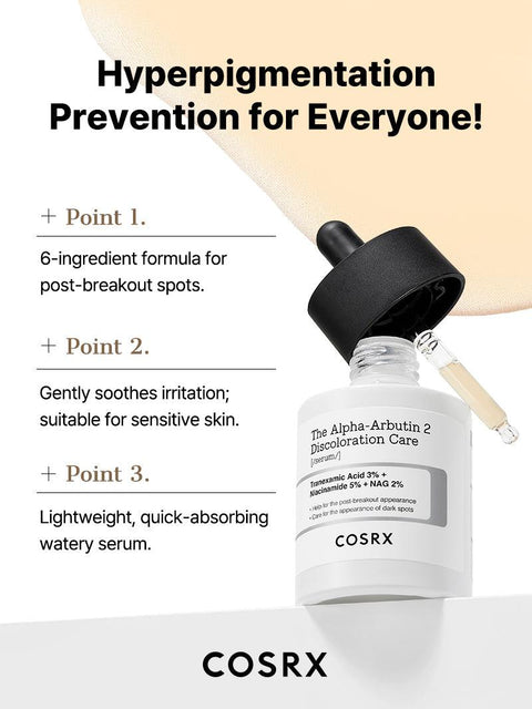 COSRX The Alpha-Arbutin 2 Discoloration Care Serum